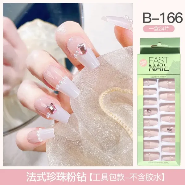 Fast Quick Press Fake Nails B-166