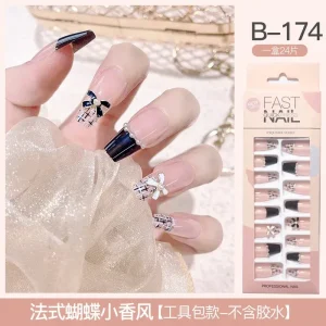 Fast Quick Press Fake Nails B-174