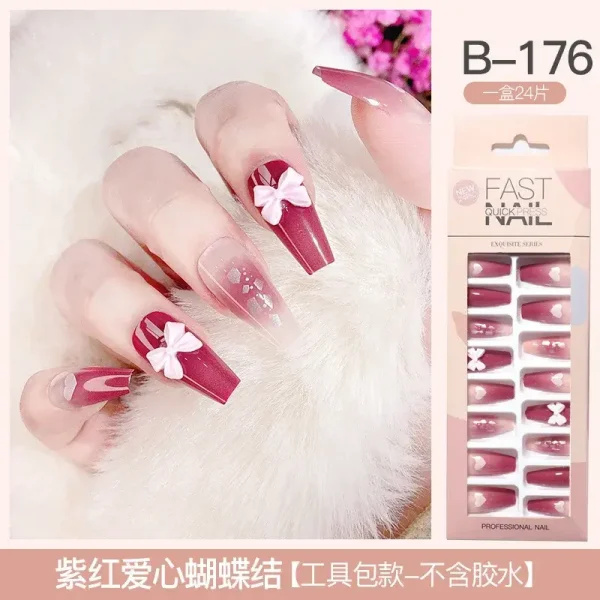 Fast Quick Press Fake Nails B-176