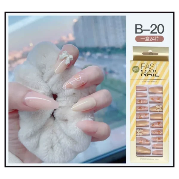 Fast Quick Press Fake Nails B-20