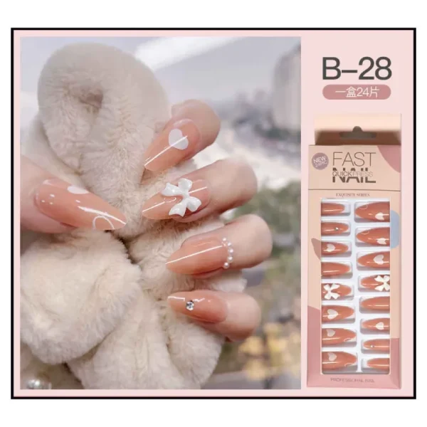 Fast Quick Press Fake Nails B-28