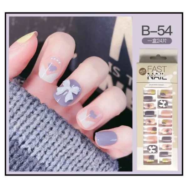 Fast Quick Press Fake Nails B-54