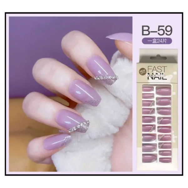 Fast Quick Press Fake Nails B-59