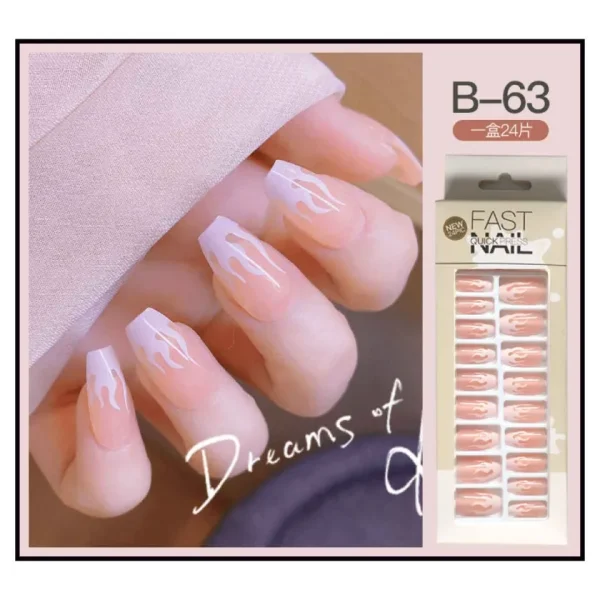 Fast Quick Press Fake Nails B-63