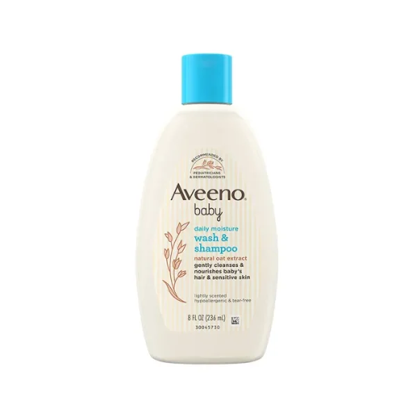 Aveeno Baby Daily Moisture Wash & Shampoo 236ml