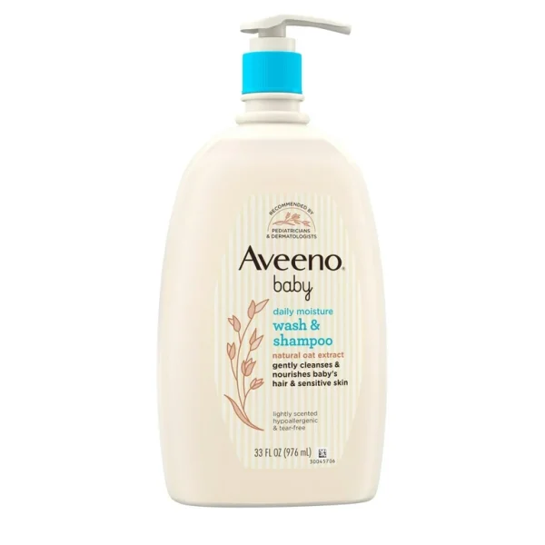 Aveeno Baby Daily Moisture Wash & Shampoo 976ml