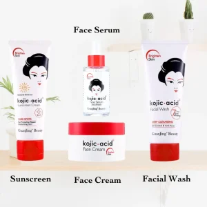 Guanjing Beauty Kojic Acid 4 in 1 Face Whitening Set