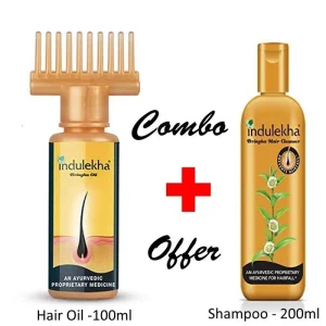 Indulekha Bringha Oil & Indulekha Hair Cleanser Combo-2