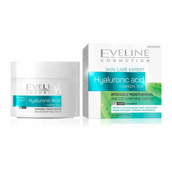 Eveline Cosmetics Hyaluronic Acid Green Tea Detoxifying Cream