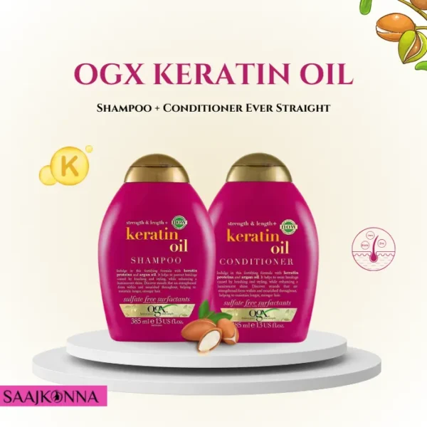 OGX Keratin Oil Shampoo and Conditioner