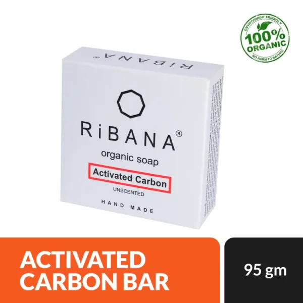 RIBANA Organic Activated Carbon Soap