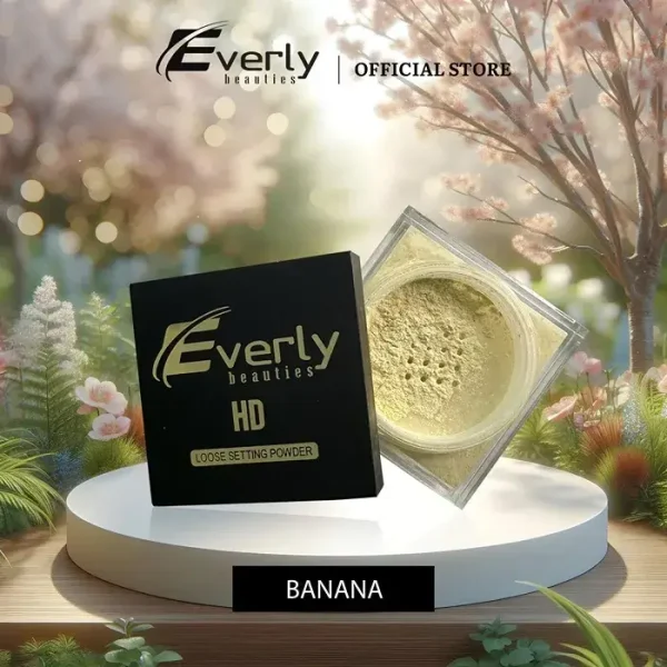 Everly Beauties HD Loose Setting Powder Banana-2