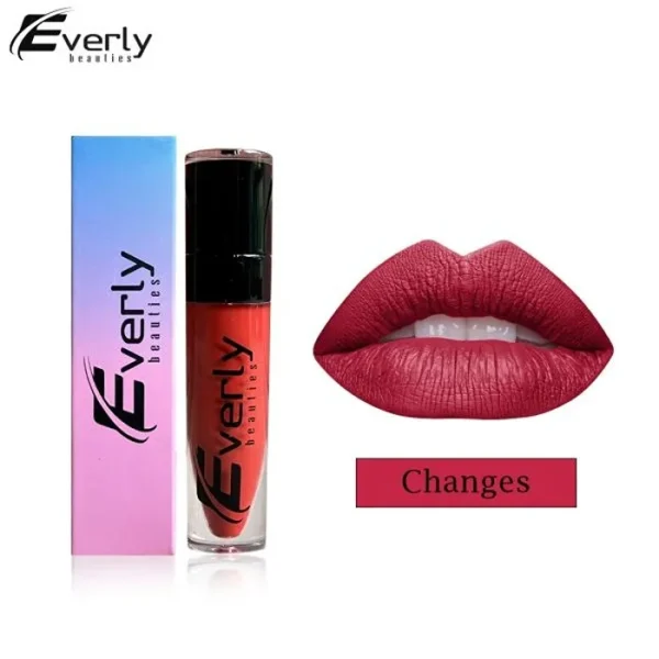 Everly Beauties Liquid Lipstick Changes