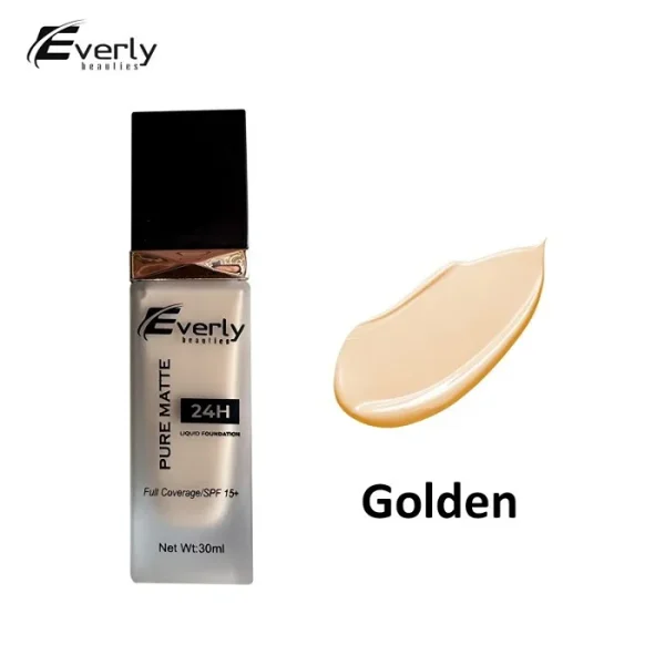 Everly Beauties Pure Matte Full Coverage Liquid Foundation Golden