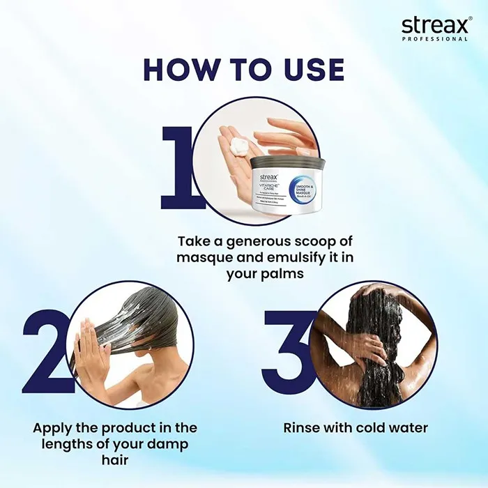 Streax Vitariche Care Smooth & Shine Masque 200g-3 Streax Vitariche Care Smooth & Shine Masque-3