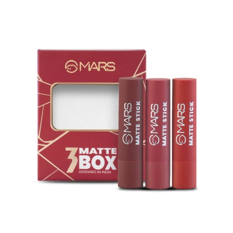 MARS Matte Lipsticks Box Set Shade - 01 Reds and Maroons